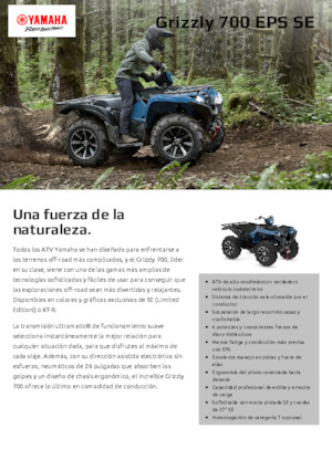 Vehicule all-terrain (ATV-uri) & Quad-uri Yamaha GRIZZLY 700 EPS SE