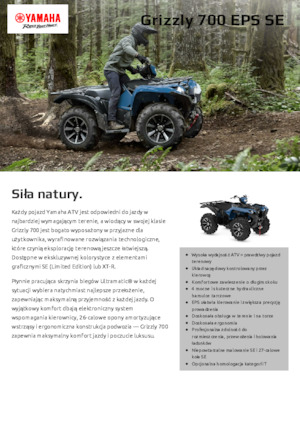 Vehicule all-terrain (ATV-uri) & Quad-uri Yamaha GRIZZLY 700 EPS SE