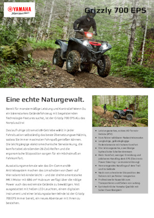 Vehicule all-terrain (ATV-uri) & Quad-uri Yamaha GRIZZLY 700 EPS