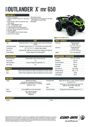 Vehicule all-terrain (ATV-uri) & Quad-uri can-am OUTLANDER 650 XMR 