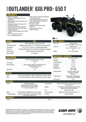 Vehicule all-terrain (ATV-uri) & Quad-uri can-am OUTLANDER 6X6 XU+ 650T 