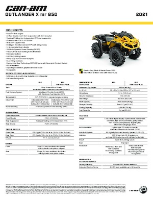 Vehicule all-terrain (ATV-uri) & Quad-uri can-am OUTLANDER 850 XMR 
