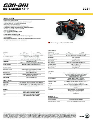 Vehicule all-terrain (ATV-uri) & Quad-uri can-am OUTLANDER 1000R XT-P 