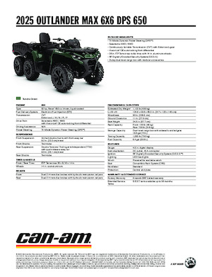 Vehicule all-terrain (ATV-uri) & Quad-uri can-am OUTLANDER MAX 6X6 DPS 650