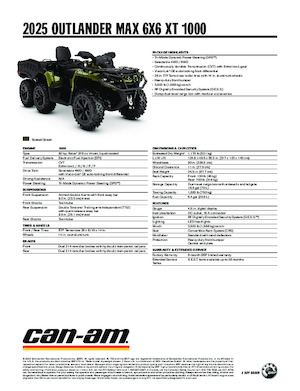 Vehicule all-terrain (ATV-uri) & Quad-uri can-am OUTLANDER MAX 6x6 XT 1000