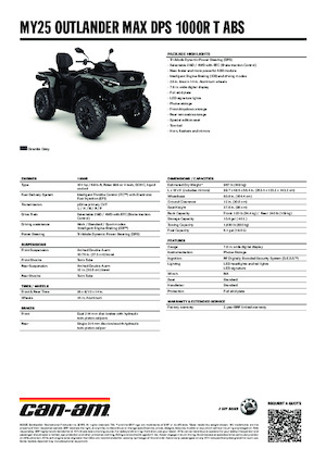 Vehicule all-terrain (ATV-uri) & Quad-uri can-am OUTLANDER MAX DPS 1000R T ABS