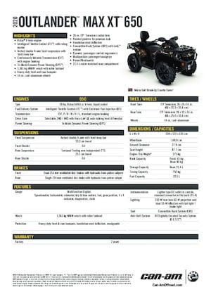 Vehicule all-terrain (ATV-uri) & Quad-uri can-am OUTLANDER MAX XT 650 