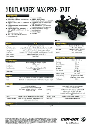 Vehicule all-terrain (ATV-uri) & Quad-uri can-am OUTLANDER MAX XU+ 570 T
