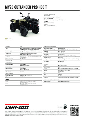 Vehicule all-terrain (ATV-uri) & Quad-uri can-am OUTLANDER PRO HD5 T