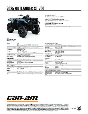 Vehicule all-terrain (ATV-uri) & Quad-uri can-am OUTLANDER XT 700