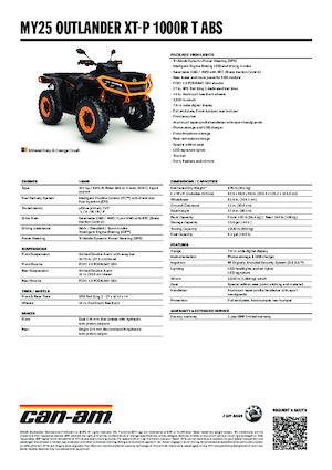 Vehicule all-terrain (ATV-uri) & Quad-uri can-am OUTLANDER XT-P 1000R T ABS