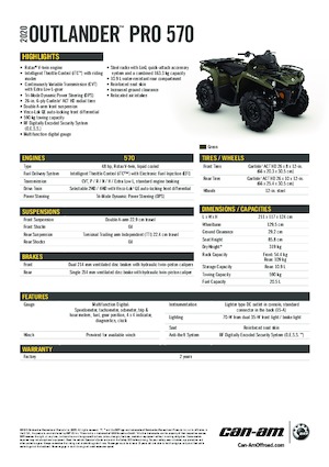 Vehicule all-terrain (ATV-uri) & Quad-uri can-am OUTLANDER XU 570