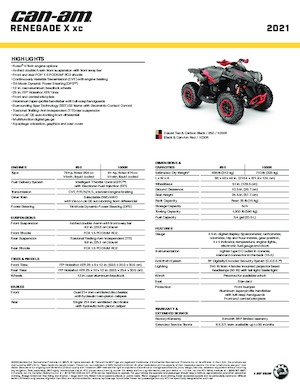 Vehicule all-terrain (ATV-uri) & Quad-uri can-am RENEGADE 1000RX XC 