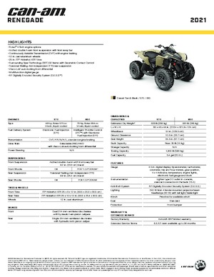 Vehicule all-terrain (ATV-uri) & Quad-uri can-am RENEGADE 570 