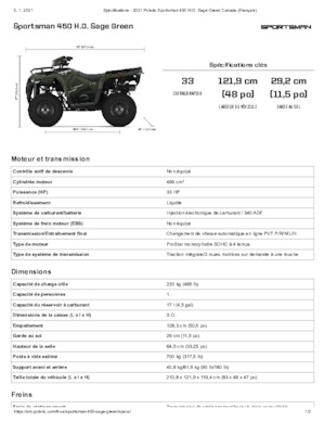 Vehicule all-terrain (ATV-uri) & Quad-uri Polaris Sportsman 450 H.O.