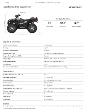 Vehicule all-terrain (ATV-uri) & Quad-uri Polaris Sportsman 850