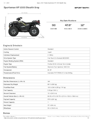 Vehicule all-terrain (ATV-uri) & Quad-uri Polaris Sportsman XP 1000