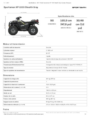 Vehicule all-terrain (ATV-uri) & Quad-uri Polaris Sportsman XP 1000