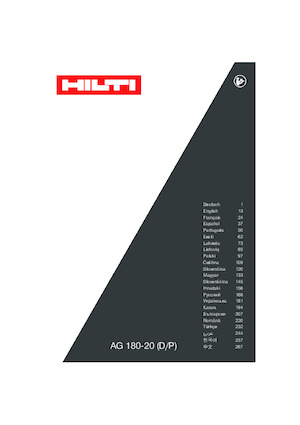 Polizoare unghiulare Hilti AG 180-P