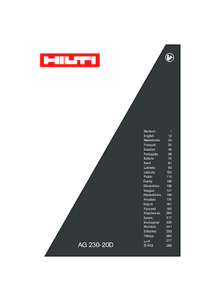 Polizoare unghiulare Hilti AG 230-20D