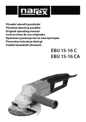 Polizoare unghiulare Narex EBU 15-16 C