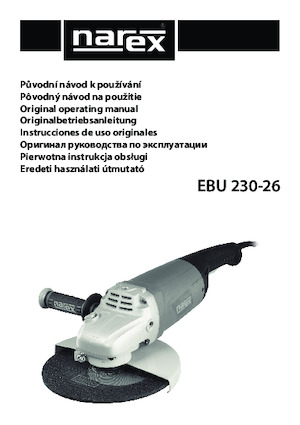 Polizoare unghiulare Narex EBU 230-26