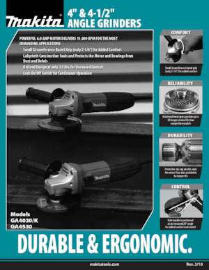 Polizoare unghiulare Makita GA4030K