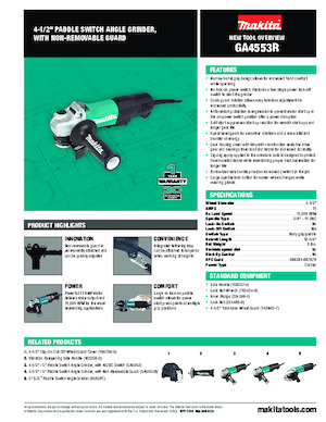 Polizoare unghiulare Makita GA4553R 