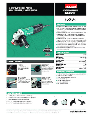 Polizoare unghiulare Makita GA4595