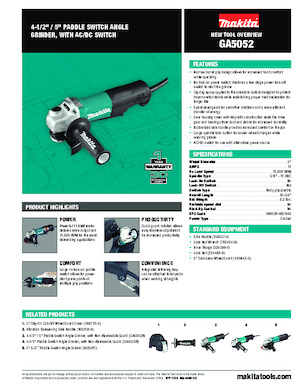 Polizoare unghiulare Makita GA5052 