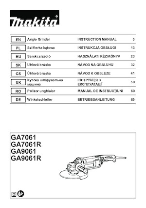 Polizoare unghiulare Makita GA7061 