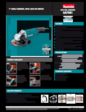 Polizoare unghiulare Makita GA7081