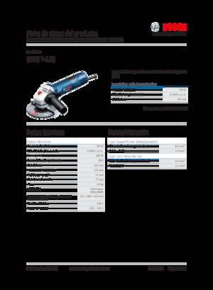 Polizoare unghiulare Bosch GWS 7-125