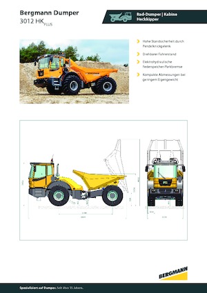 Autobasculante articulate Bergmann 3012HK Plus
