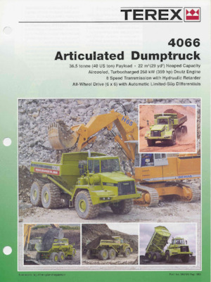 Autobasculante articulate Terex 4066