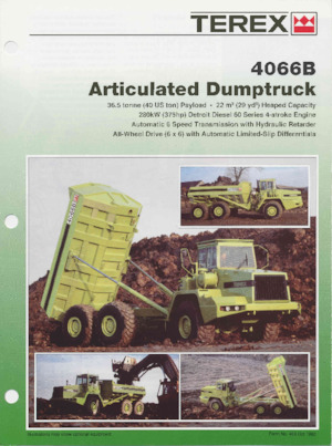 Autobasculante articulate Terex 4066B