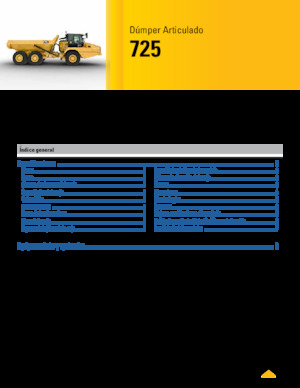 Autobasculante articulate Caterpillar 725