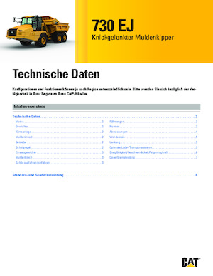 Autobasculante articulate Caterpillar 730 EJ
