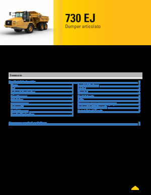Autobasculante articulate Caterpillar 730 EJ