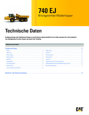 Autobasculante articulate Caterpillar 740 EJ