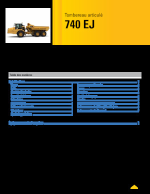 Autobasculante articulate Caterpillar 740 EJ