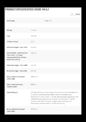 Autobasculante articulate Caterpillar 740 EJ