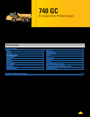 Autobasculante articulate Caterpillar 740 GC