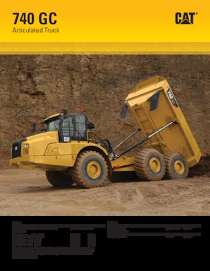 Autobasculante articulate Caterpillar 740 GC