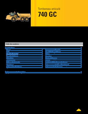 Autobasculante articulate Caterpillar 740 GC