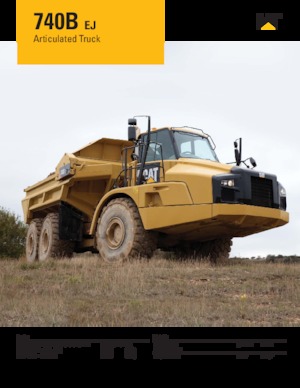 Autobasculante articulate Caterpillar 740B-EJ