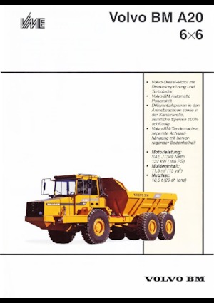 Autobasculante articulate Volvo A 20 6x6