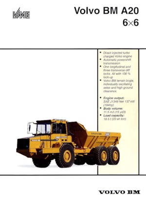 Autobasculante articulate Volvo A 20 6x6