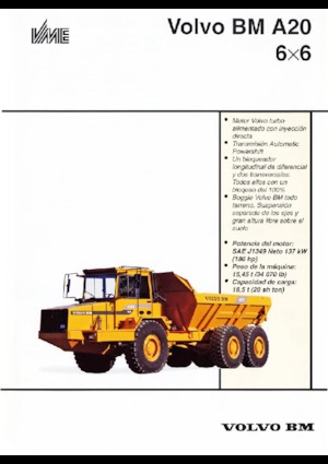 Autobasculante articulate Volvo A 20 6x6