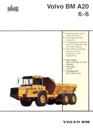 Autobasculante articulate Volvo A 20 6x6